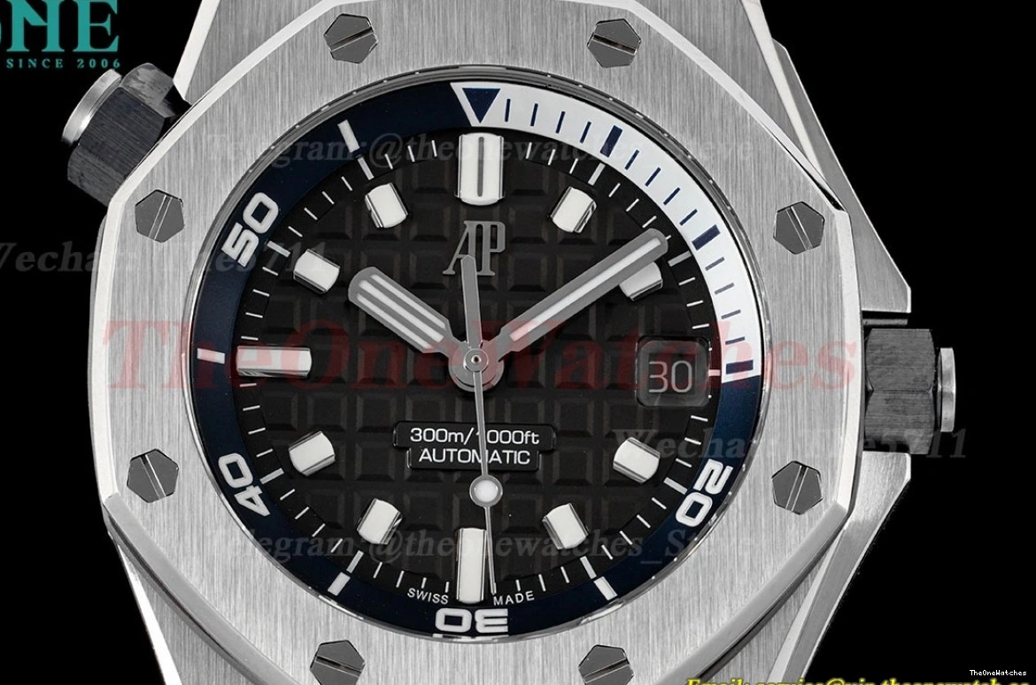 Stk Grey Offshore ZF A4308 Diver RU Oak 42mm 15720 SS Royal 0323